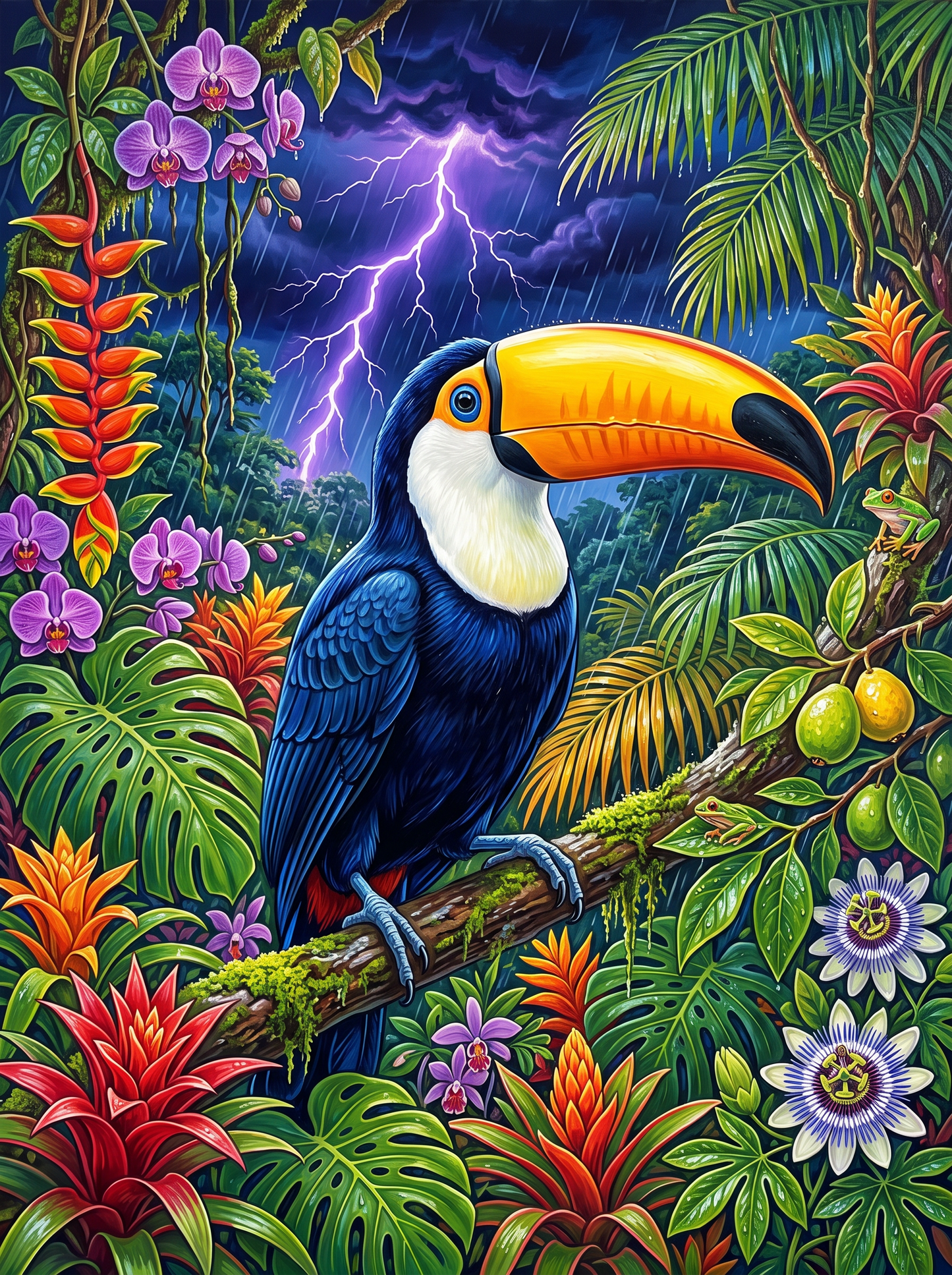 Toucan Waits Out the Storm