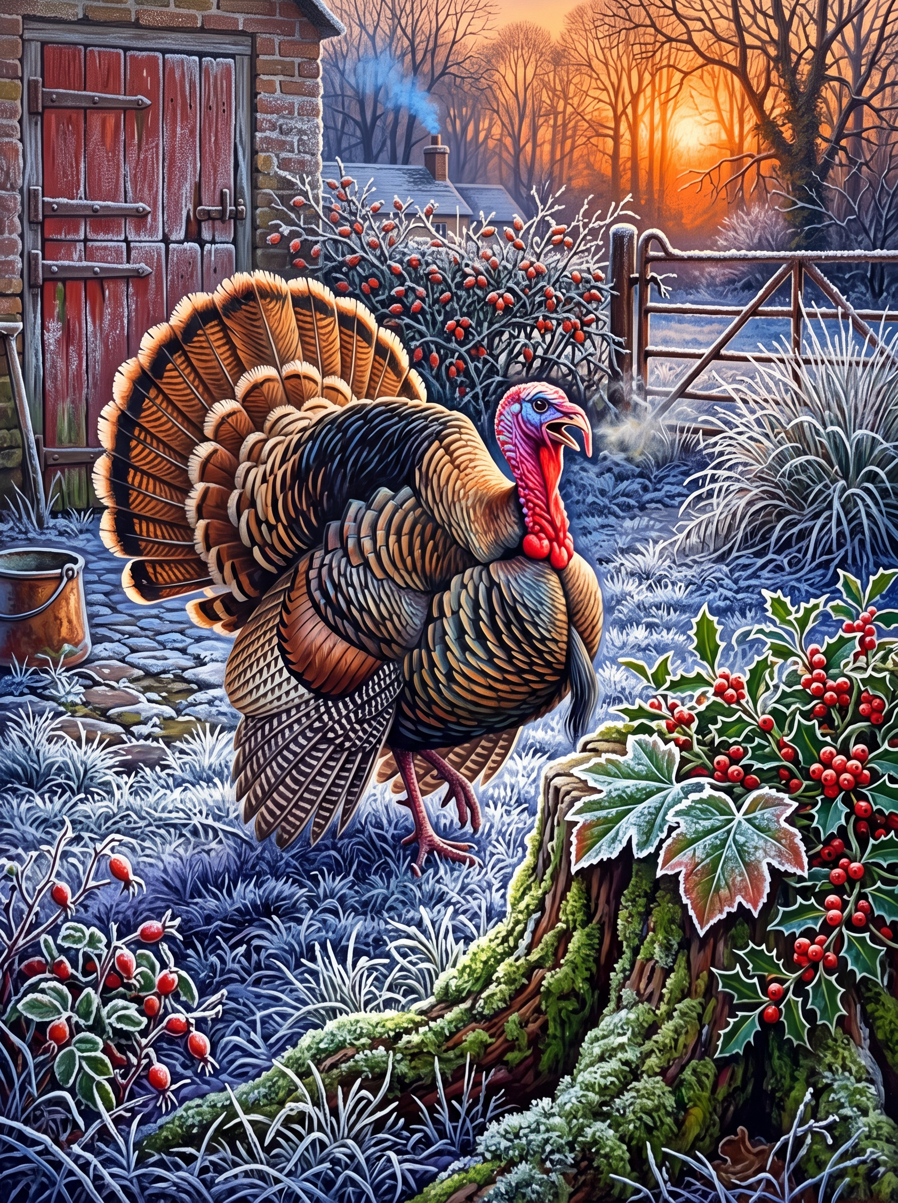 The Turkey Puts On a Show