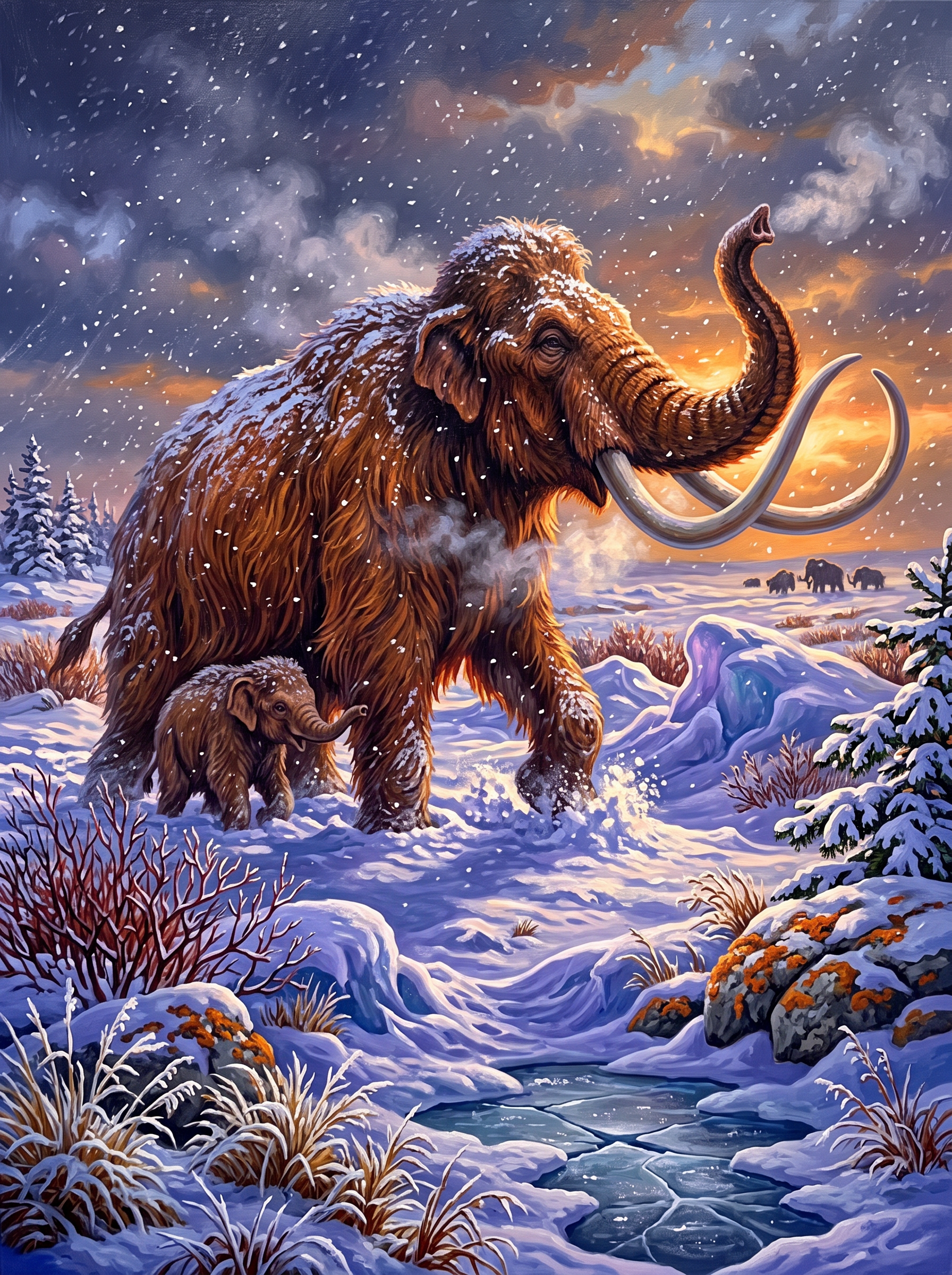 The Mammoth Crosses the Ice