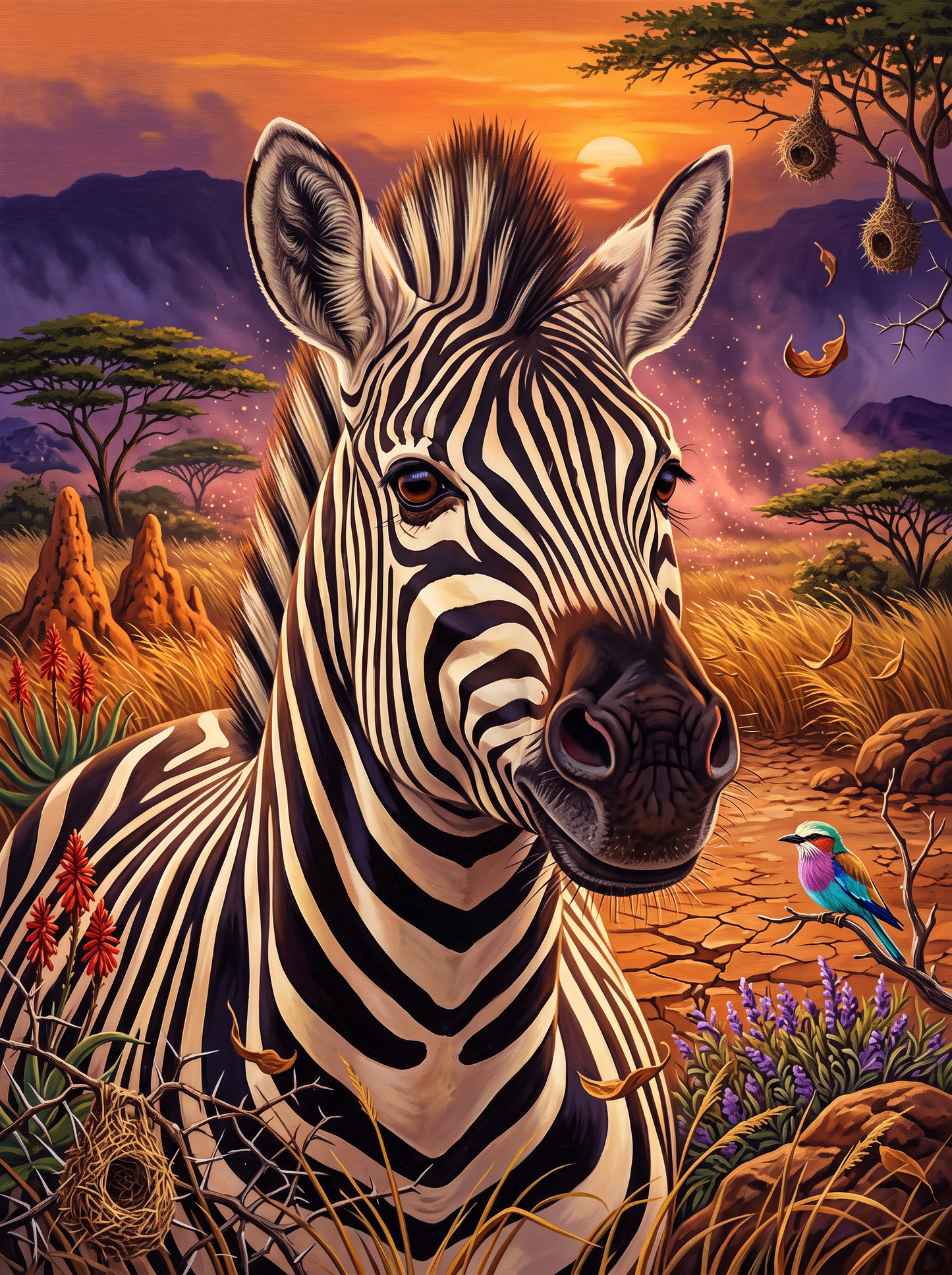 Zebra in the Dust
