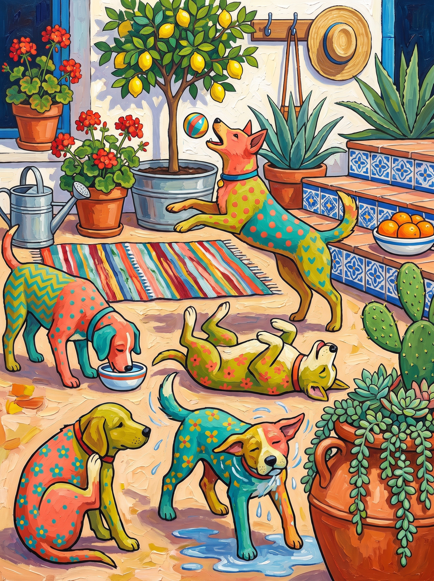 Patchwork Dogs, Long Afternoon