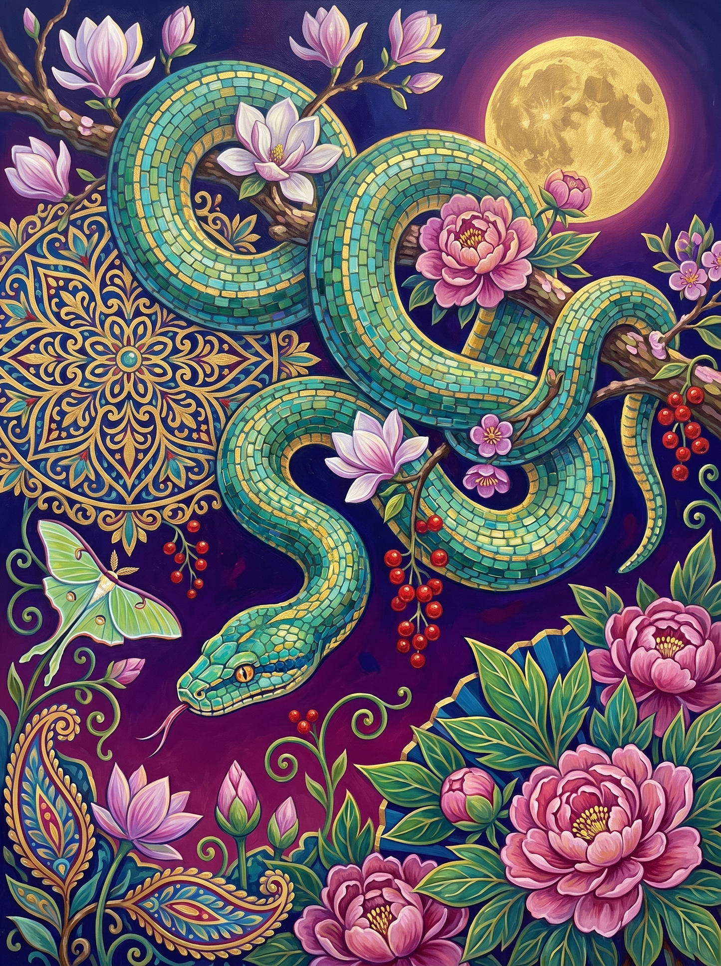 The Serpent and the Peonies