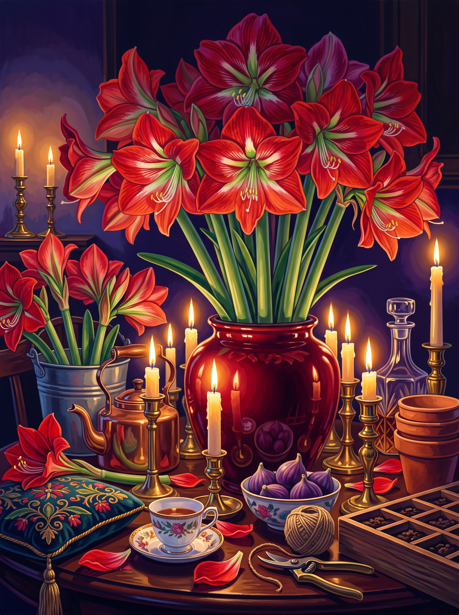 Amaryllis and the Winter Candle
