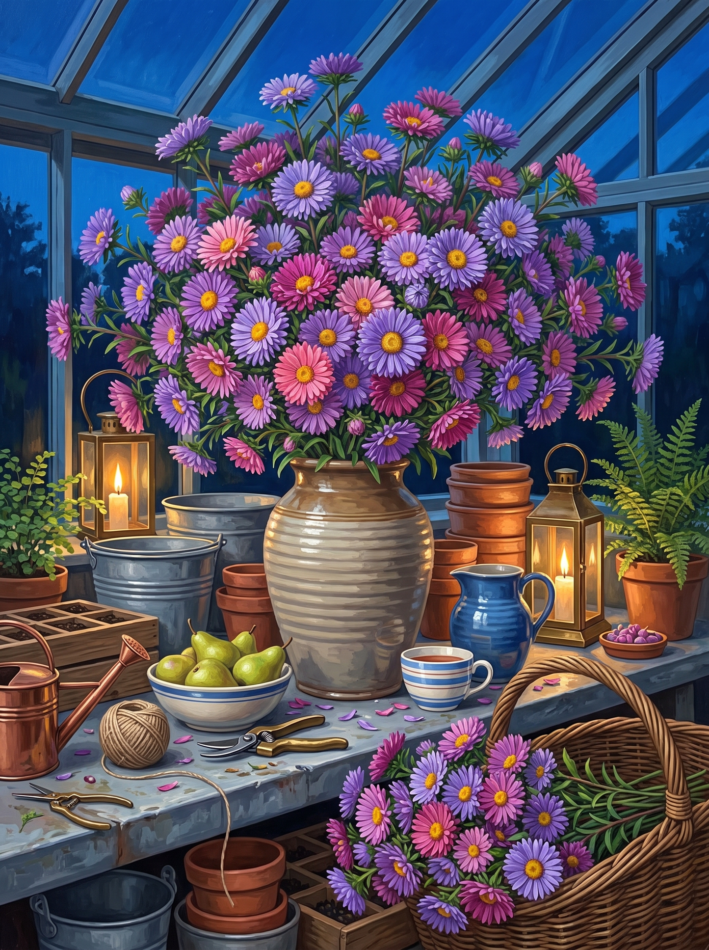 Asters When the Light Goes Blue