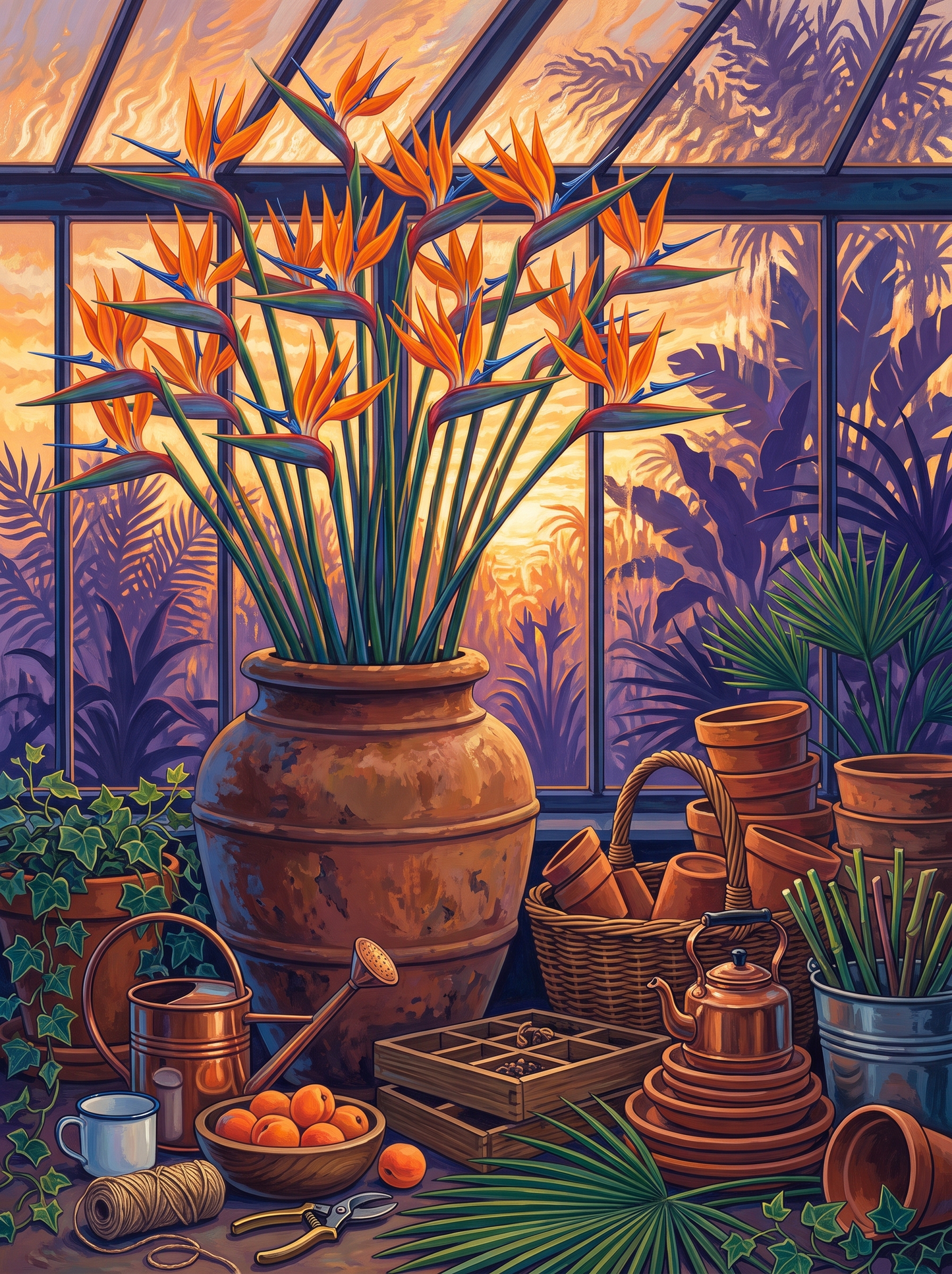 Bird of Paradise in the Glasshouse