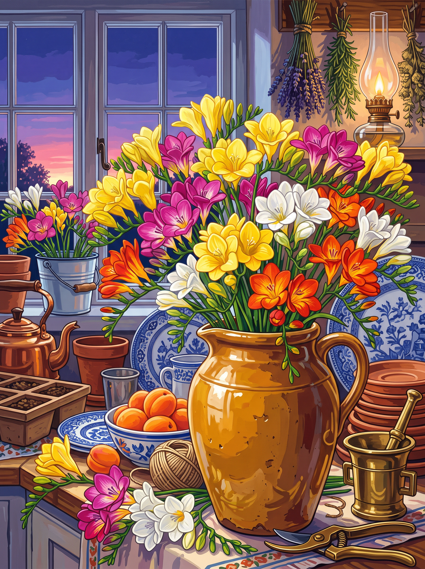 Freesias Before Anyone Wakes