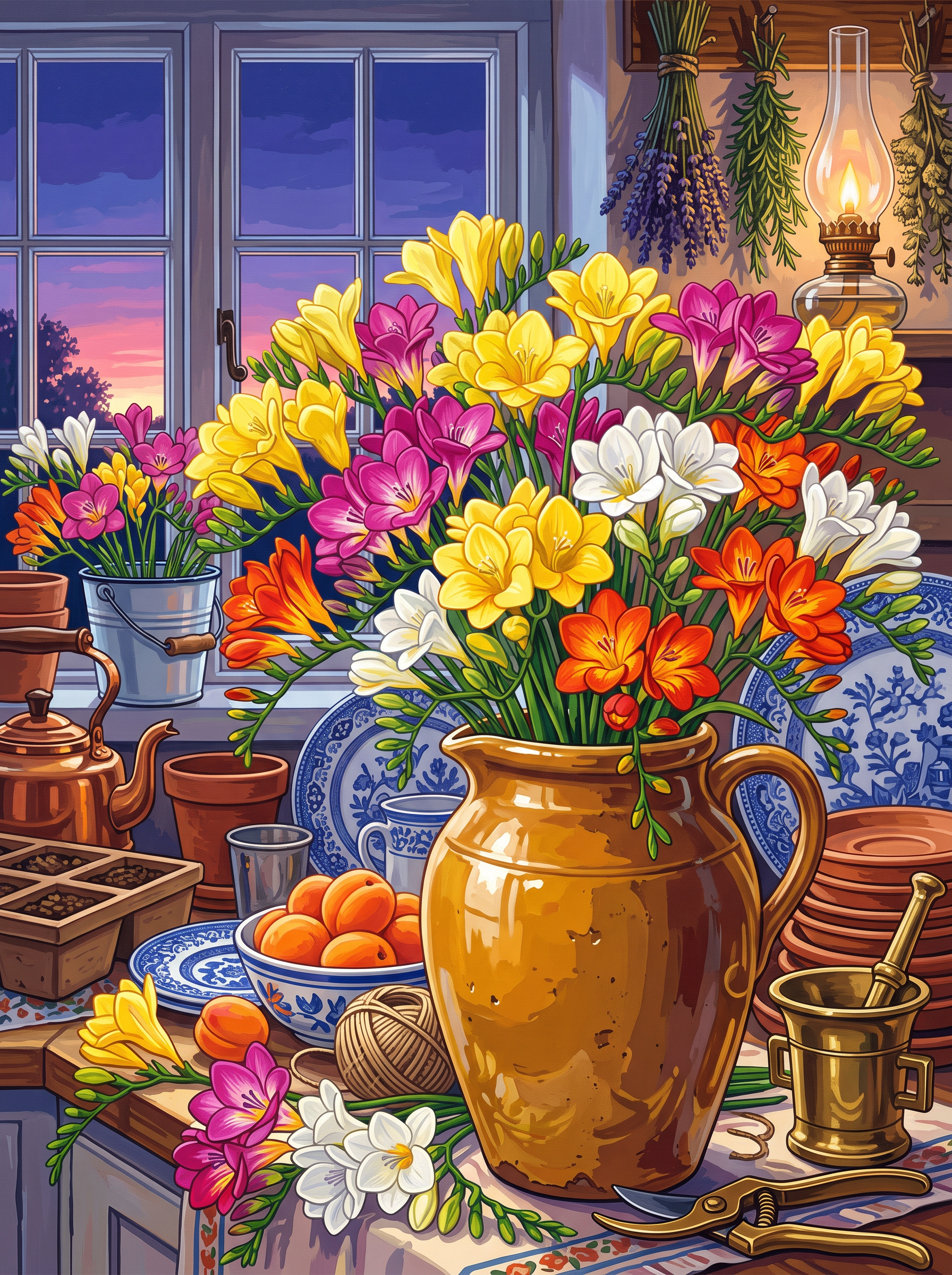 Freesias Before Anyone Wakes