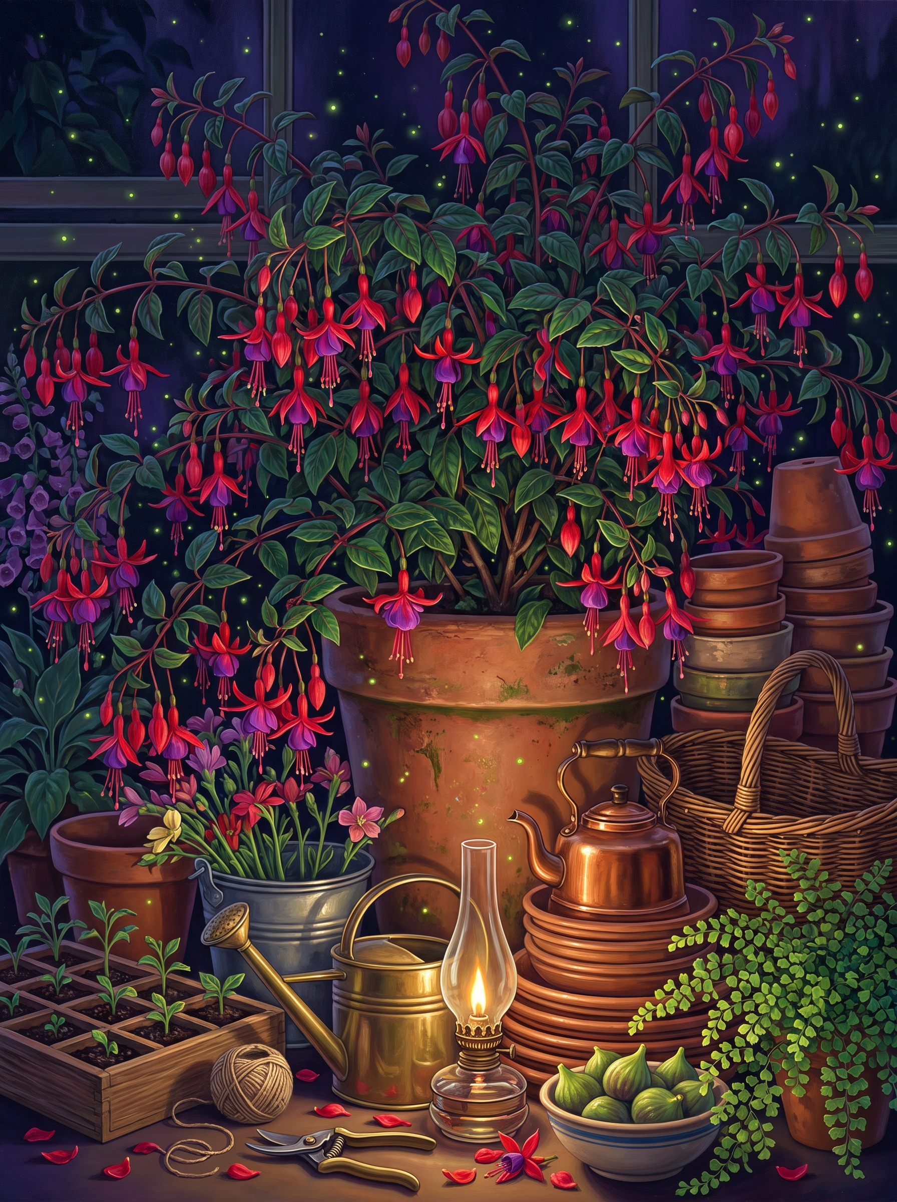 Fuchsias and the Fireflies