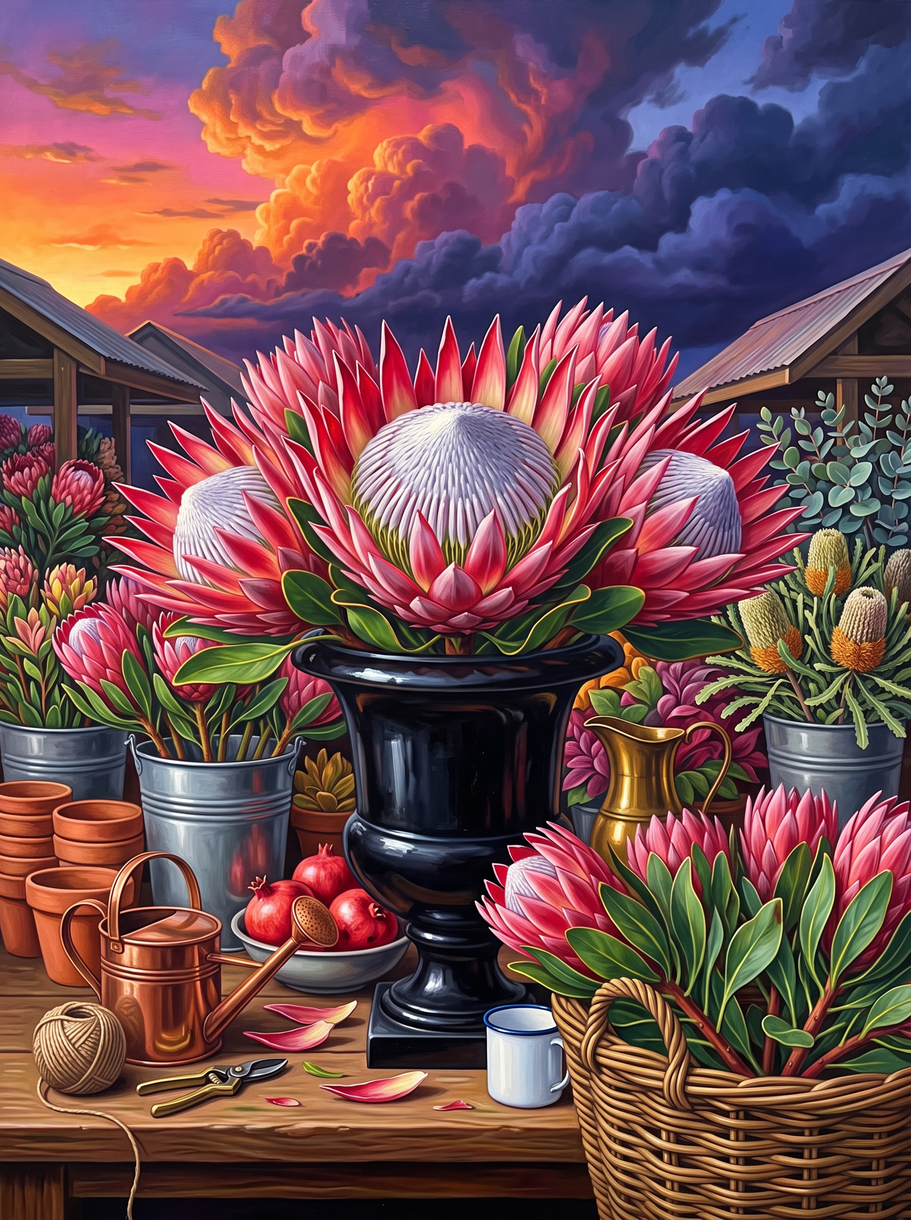 King Protea at Storm Sundown