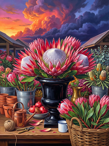 King Protea at Storm Sundown