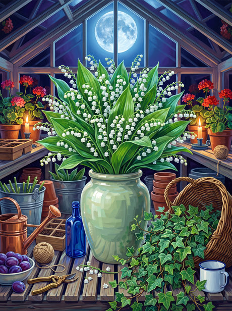 Lily of the Valley by Moonlight