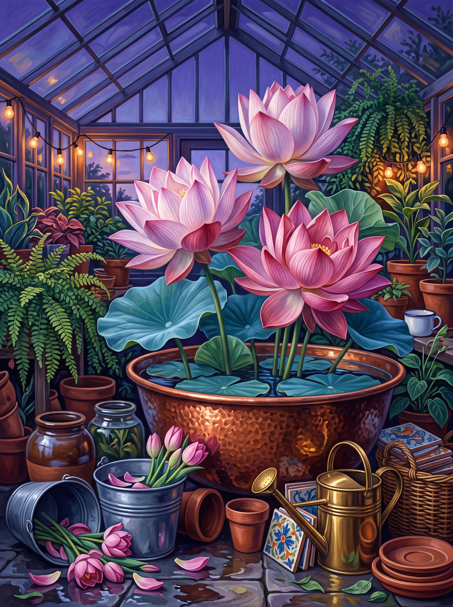 Lotus in the Blue Hour