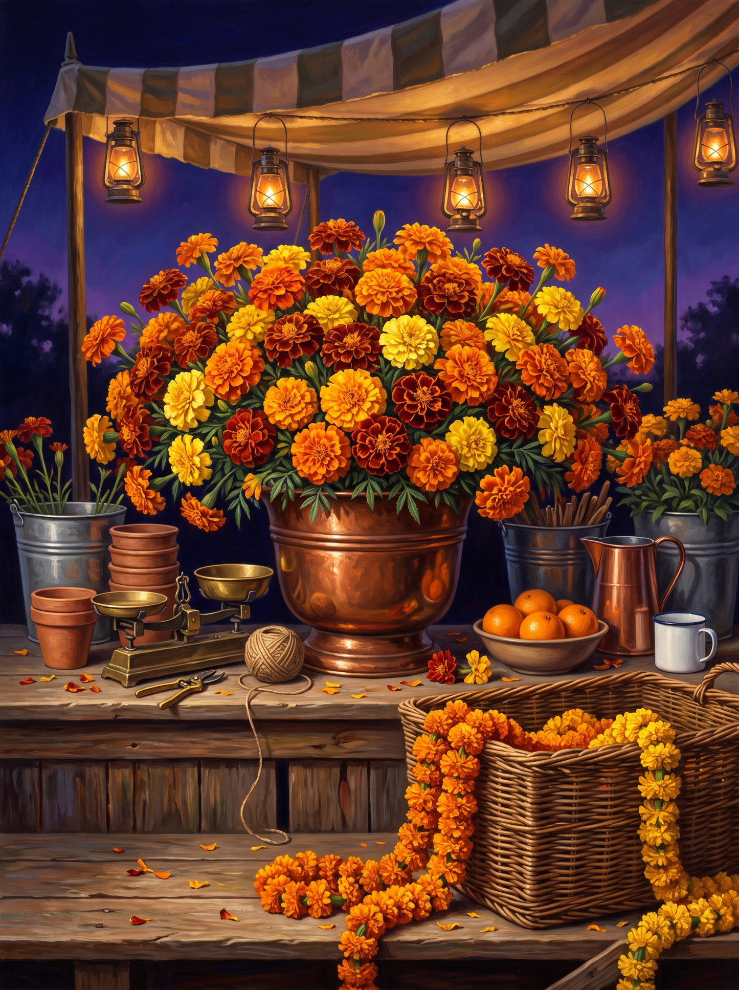 Marigolds at the Lantern Stall