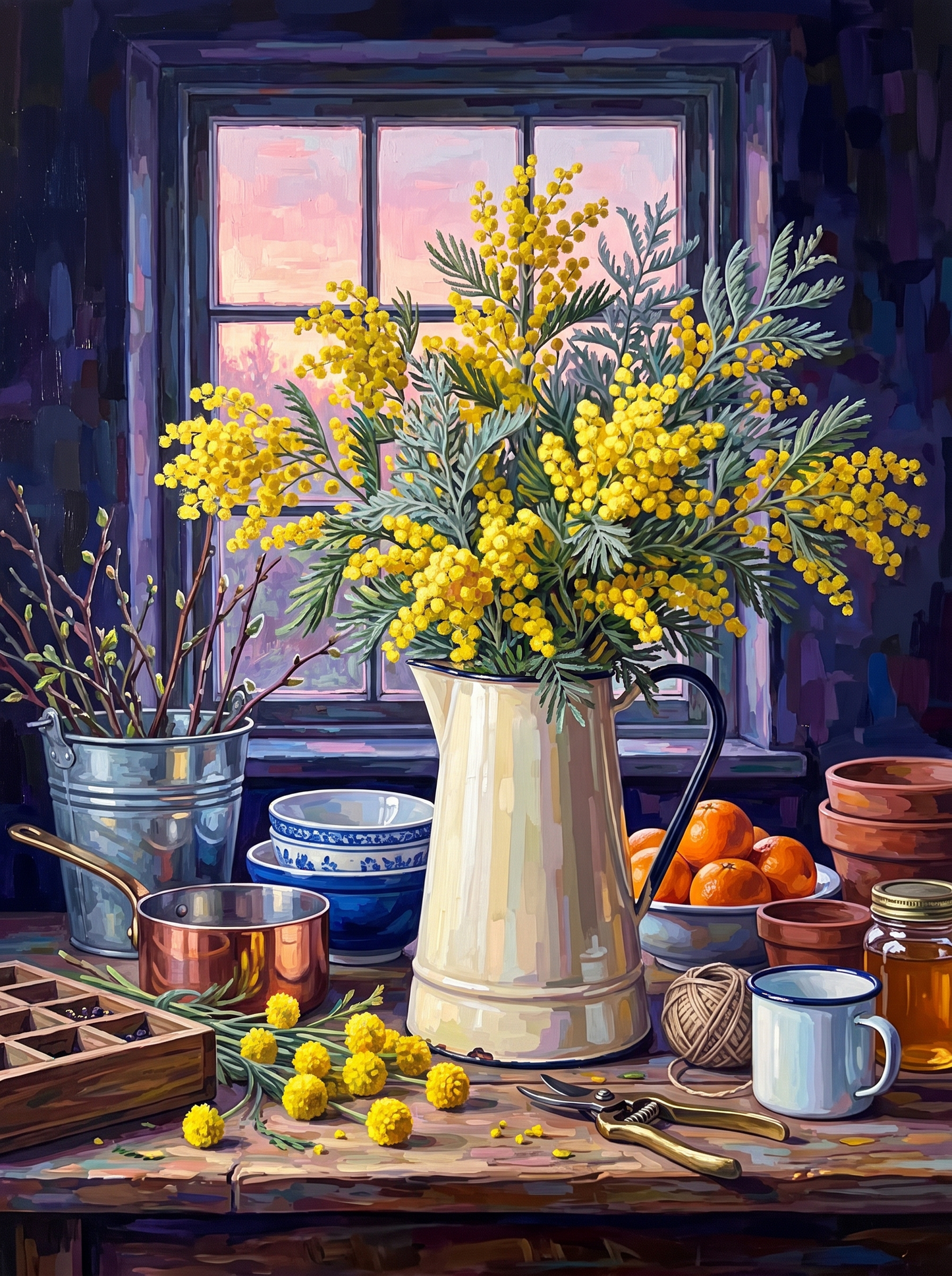 Mimosa on a Cold Bright Morning