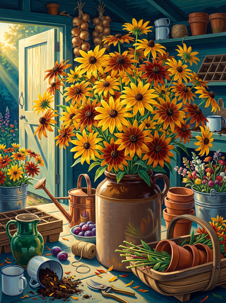 Rudbeckia in the Amber Hour