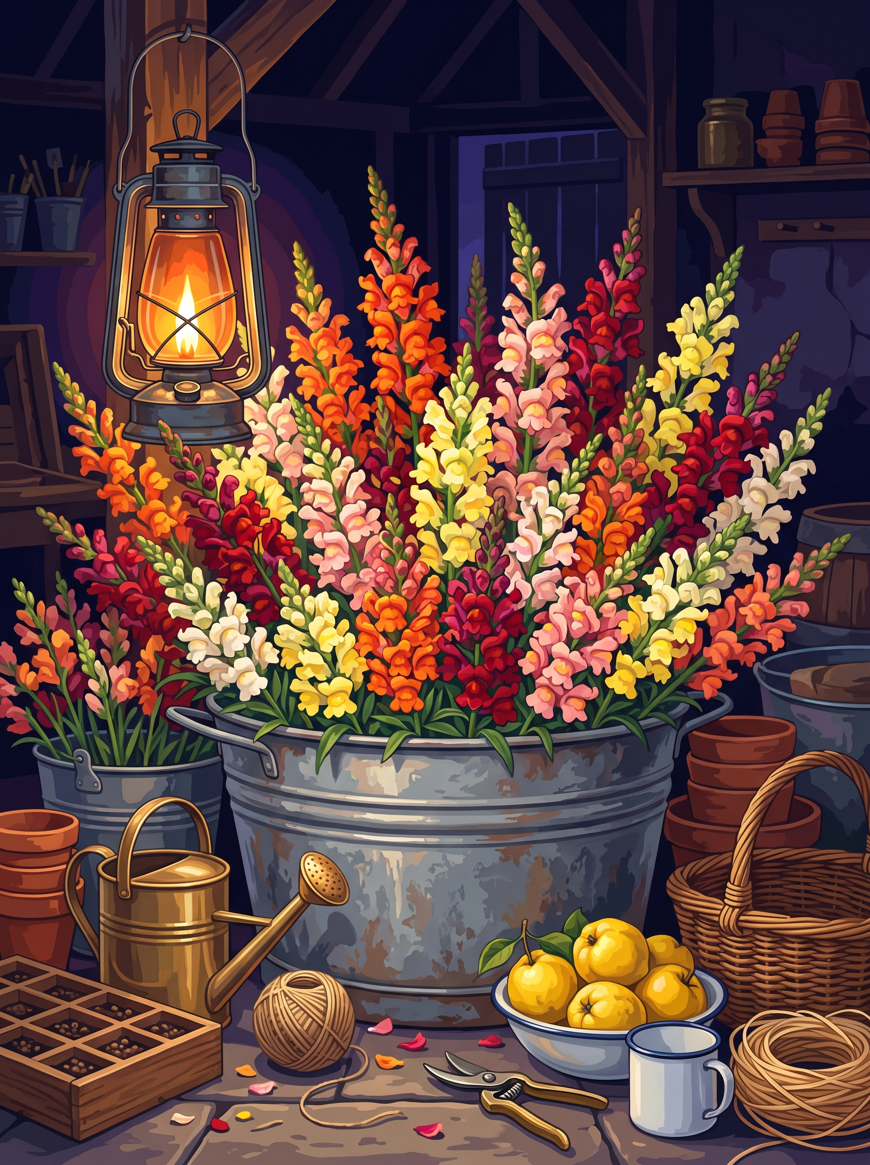 Snapdragons and the Swinging Lantern