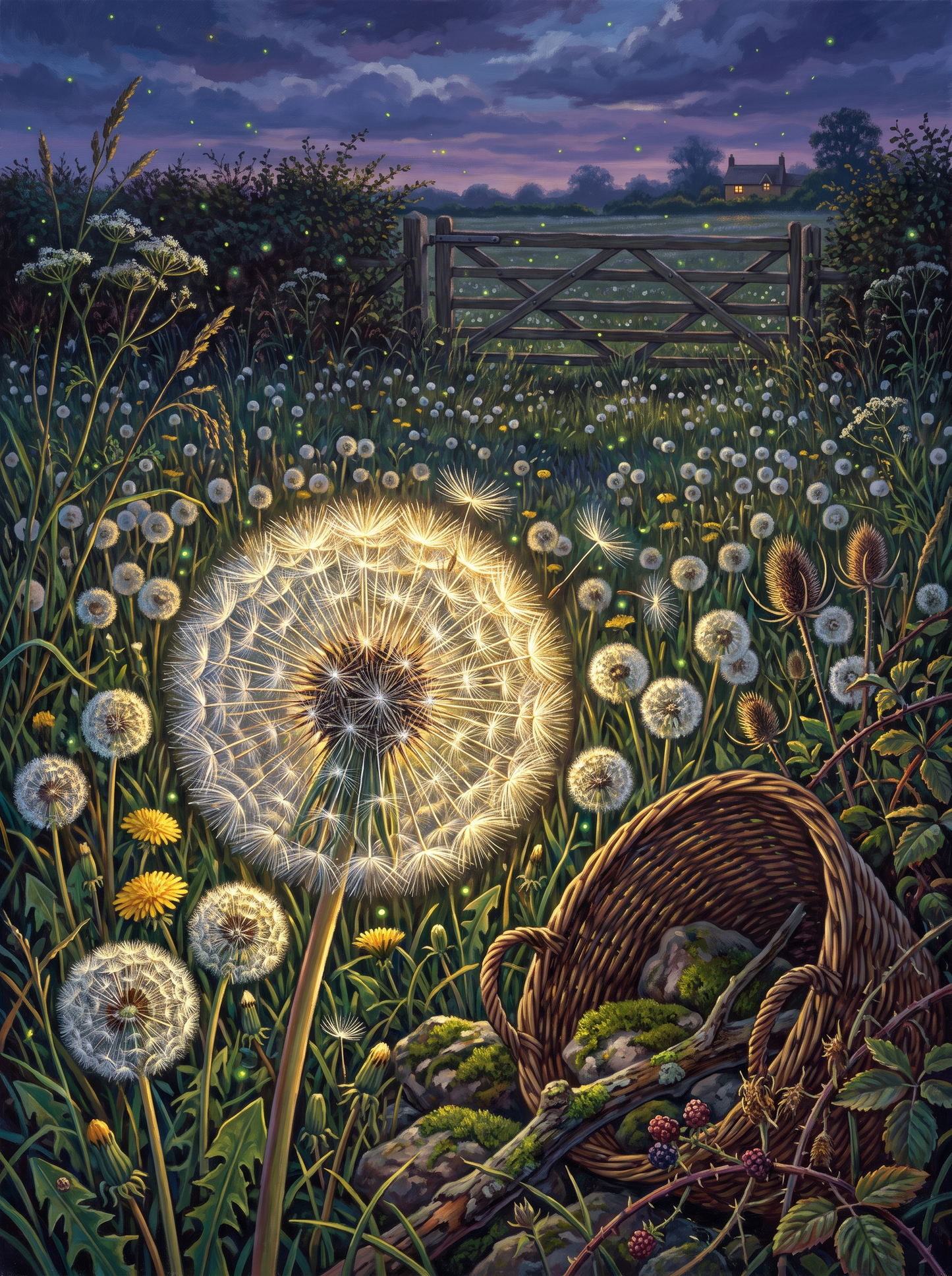 The Dandelion Clock at Dusk