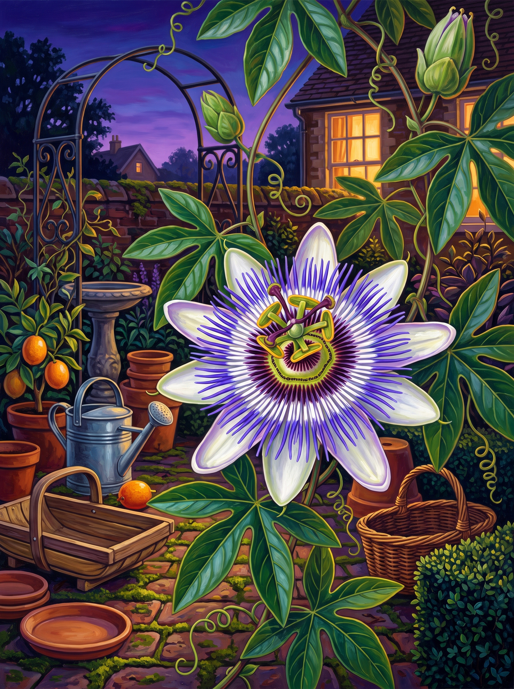 Passionflower at Nightfall