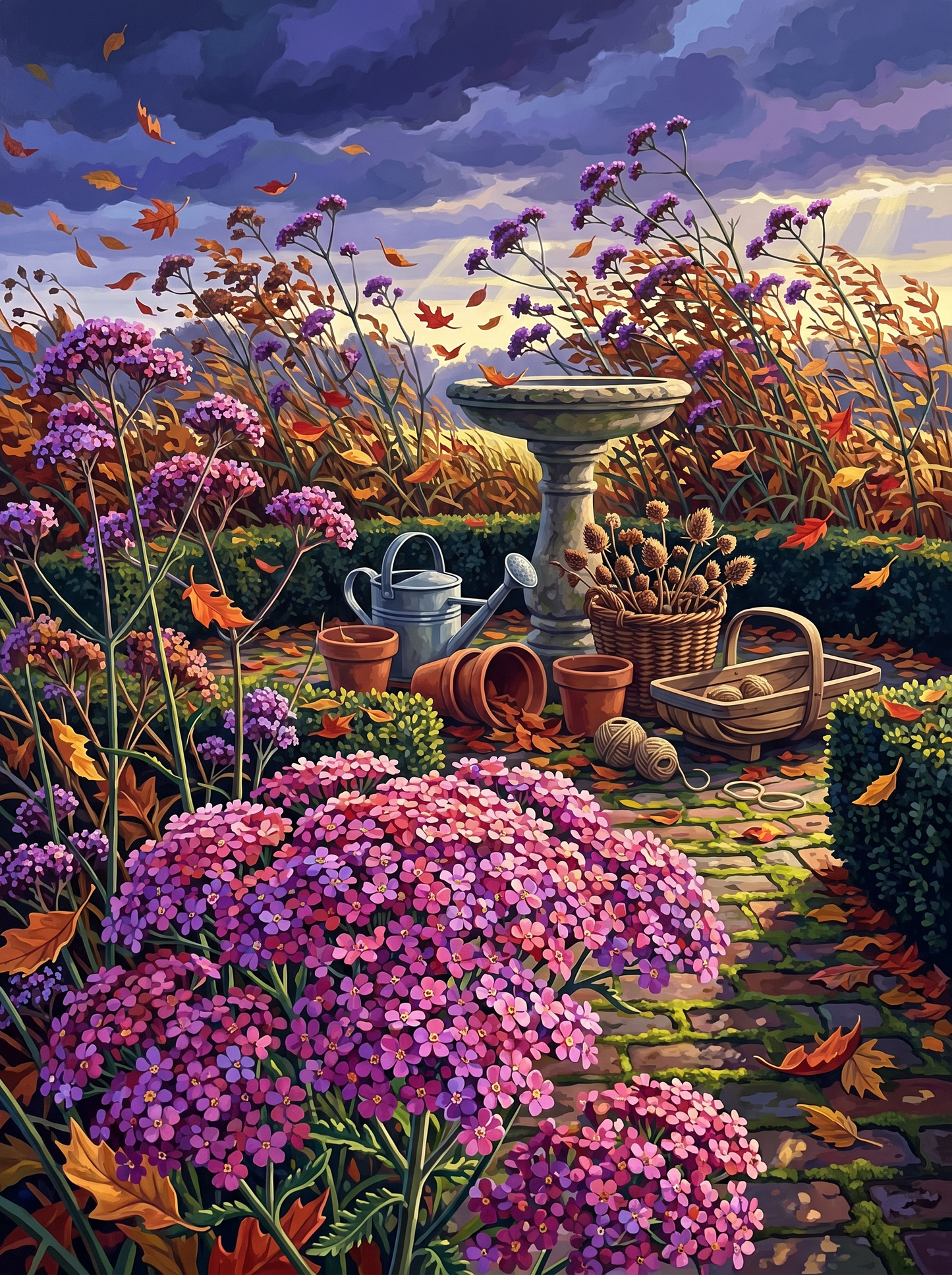 Verbena in the Autumn Wind