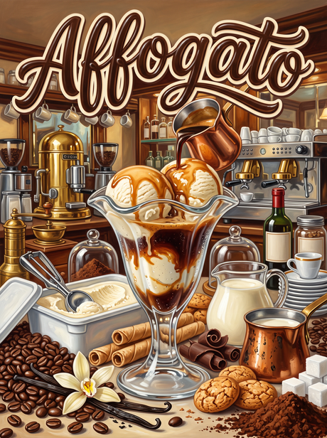 Affogato at the Brass Espresso Bar