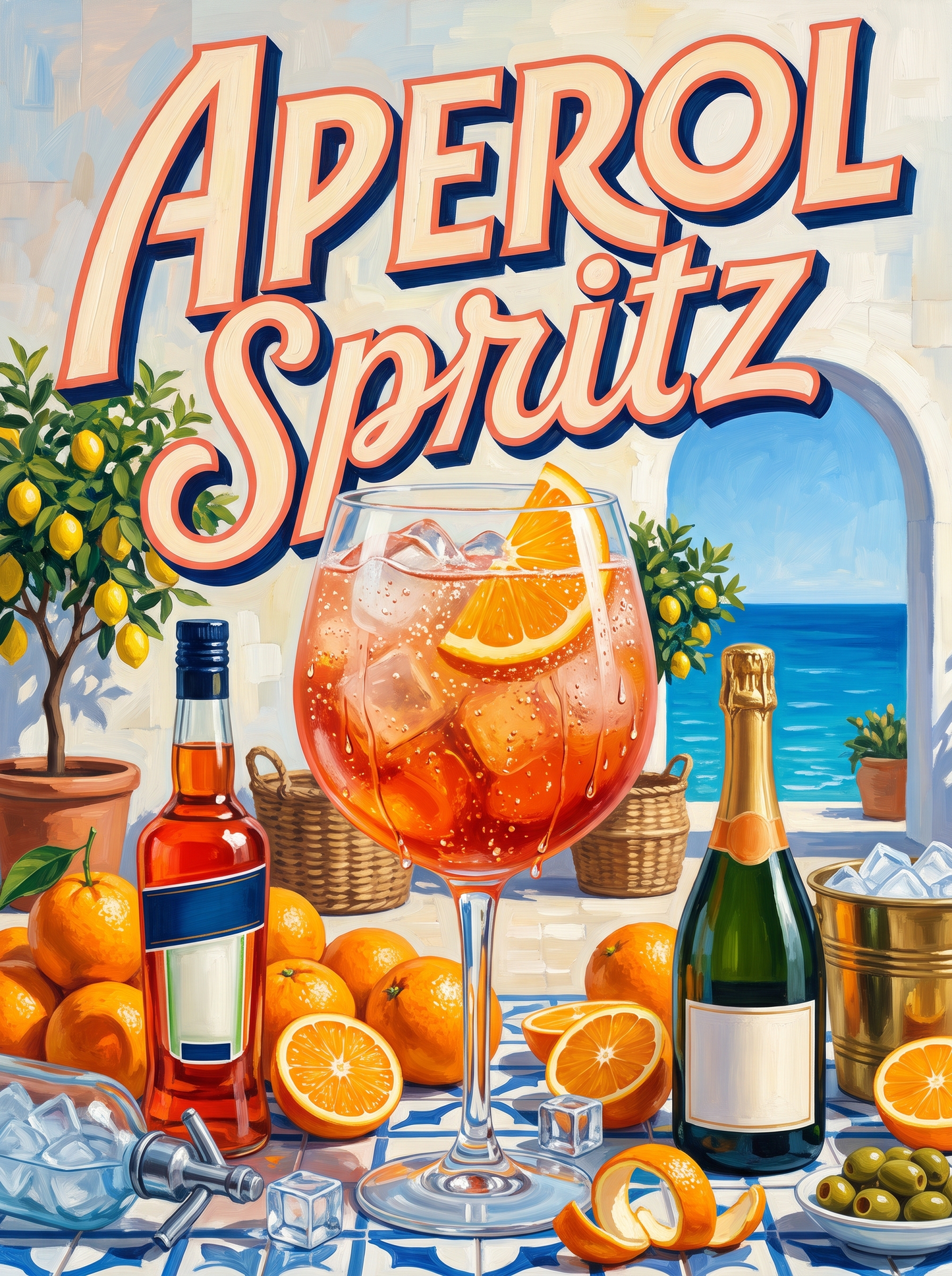 Aperol Spritz on the Amalfi Terrace