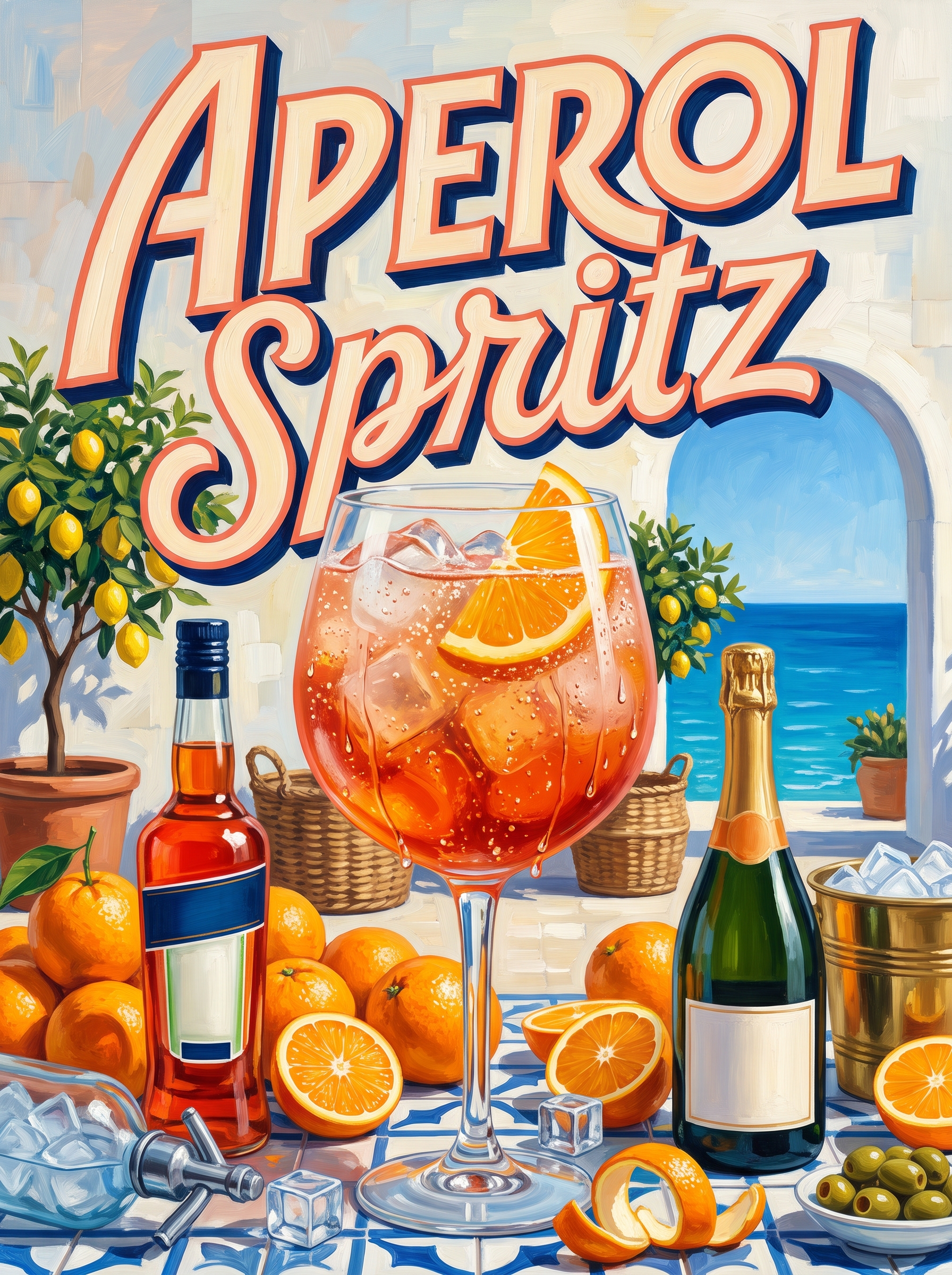 Aperol Spritz on the Amalfi Terrace