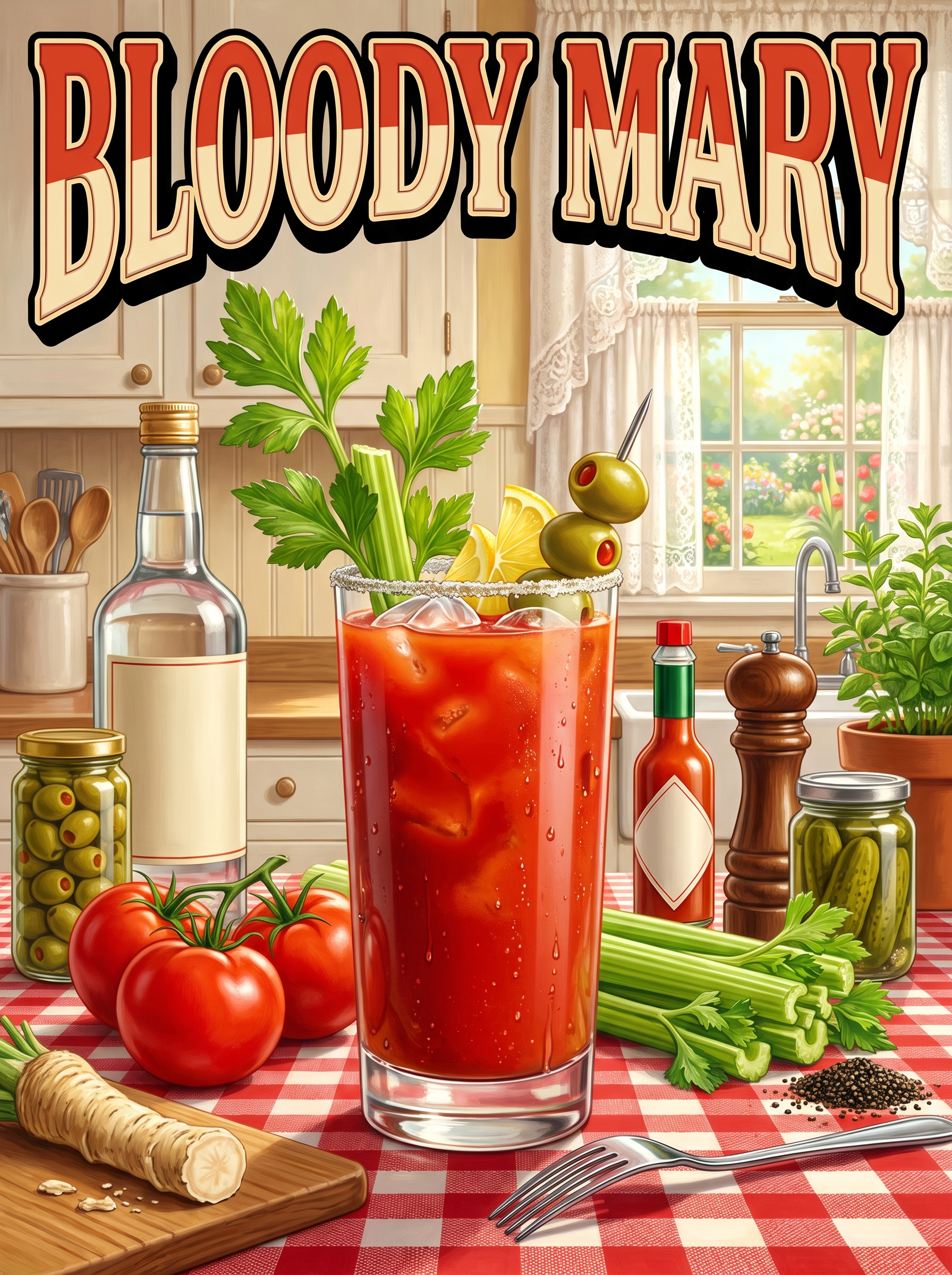 Bloody Mary in the Country Kitchen