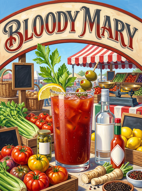 Bloody Mary at the Market Stall