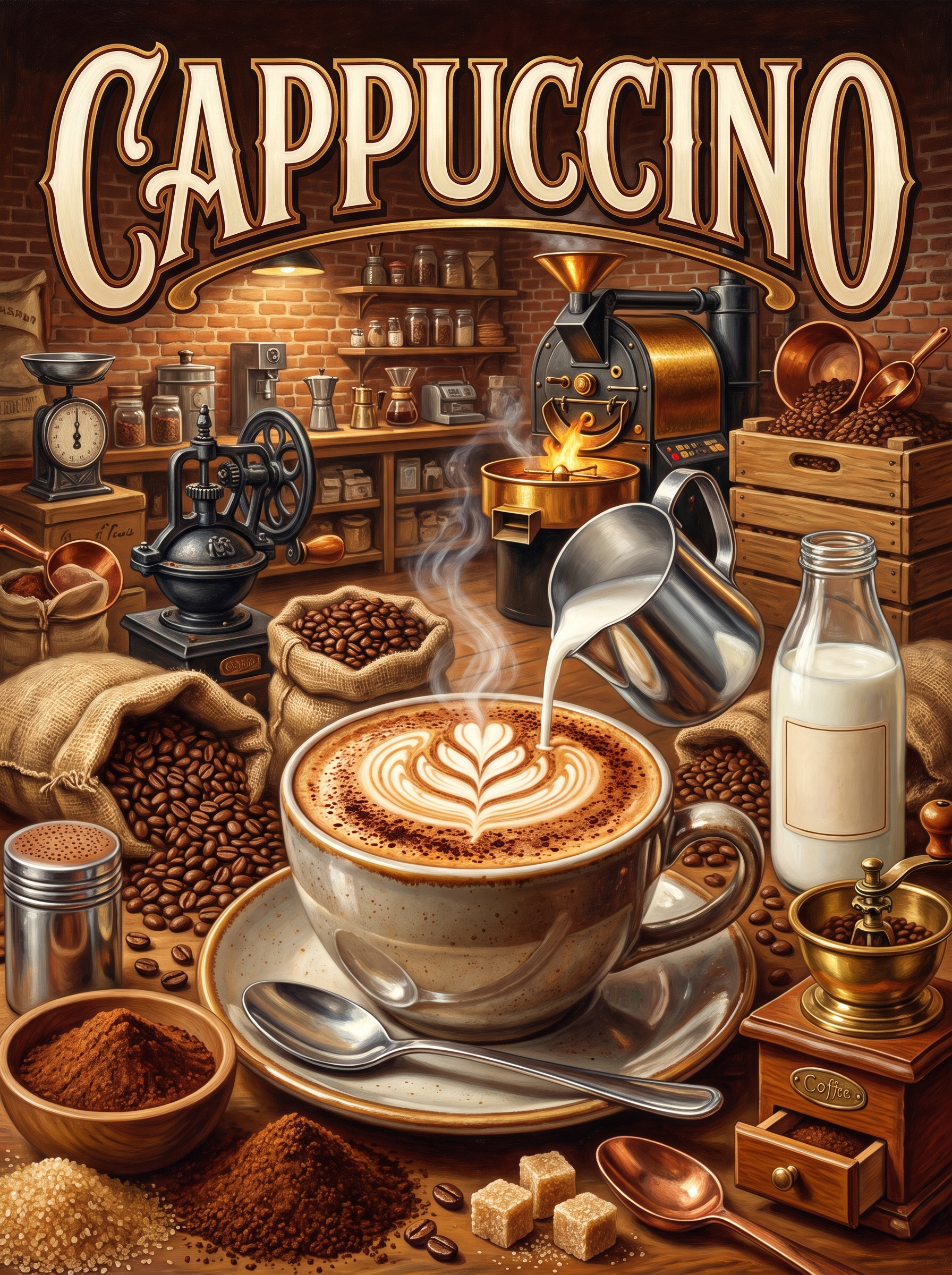 Cappuccino at the Old Roastery