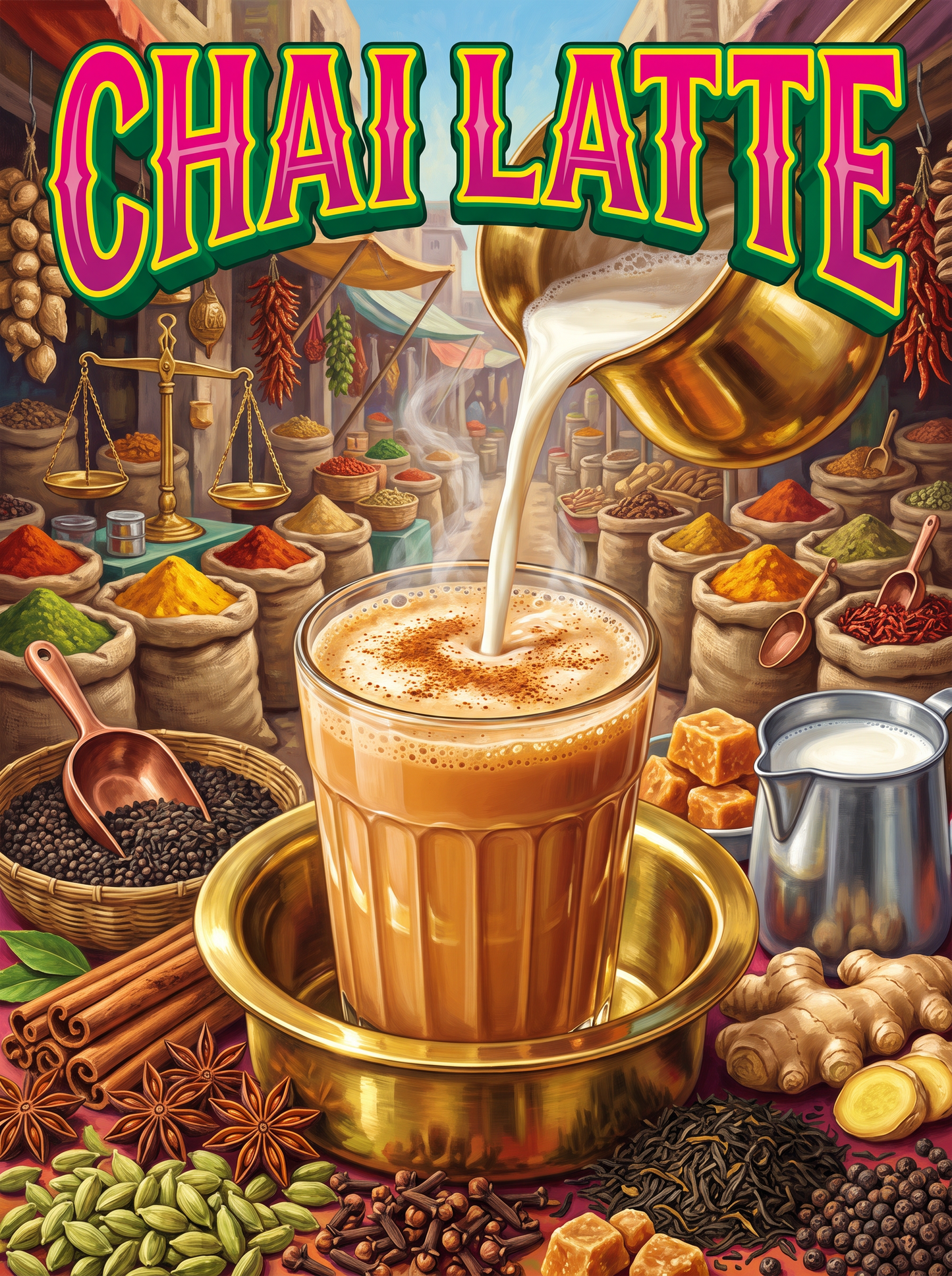 Chai Latte in the Spice Market