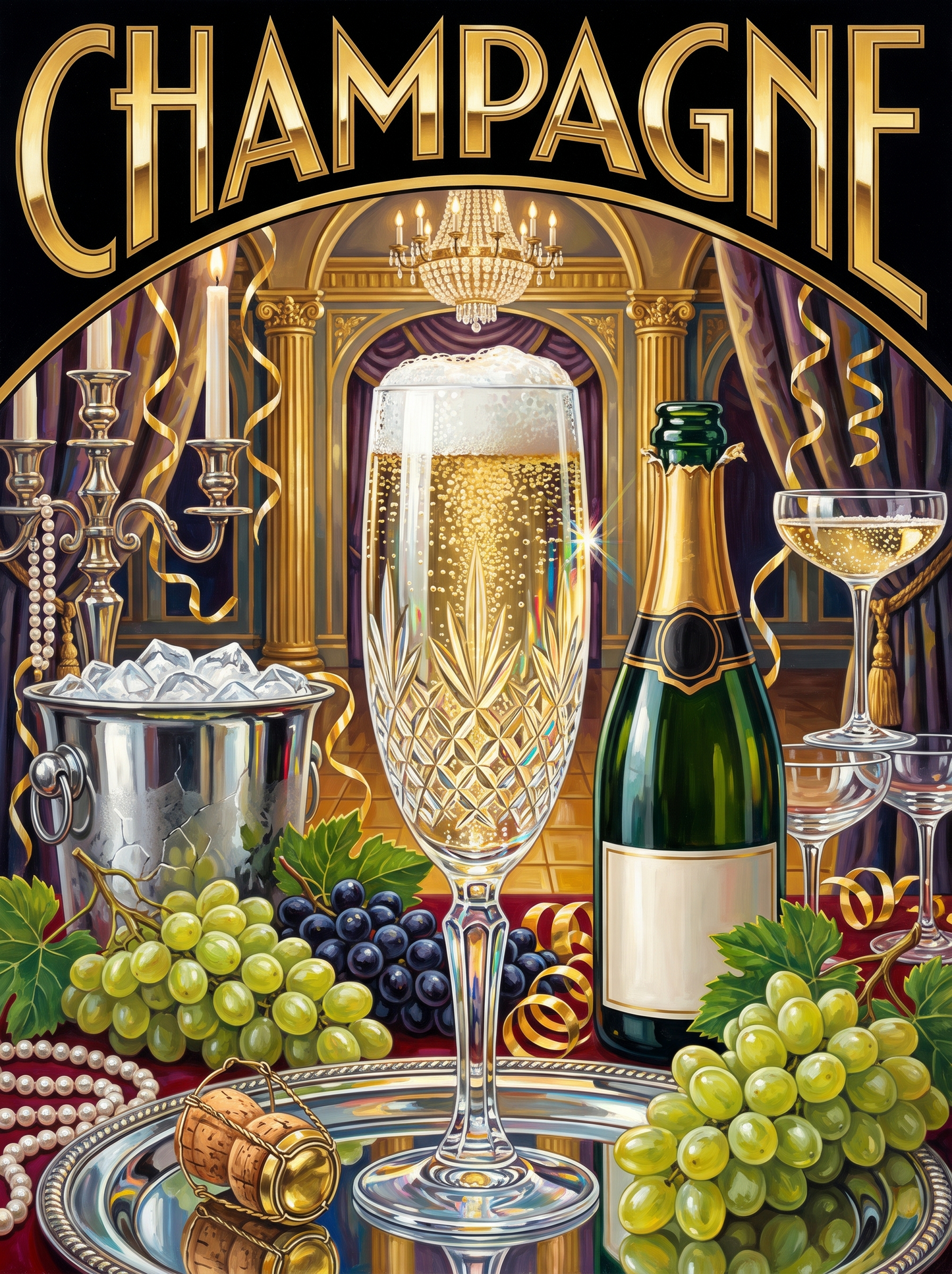 Champagne in the Gilded Salon