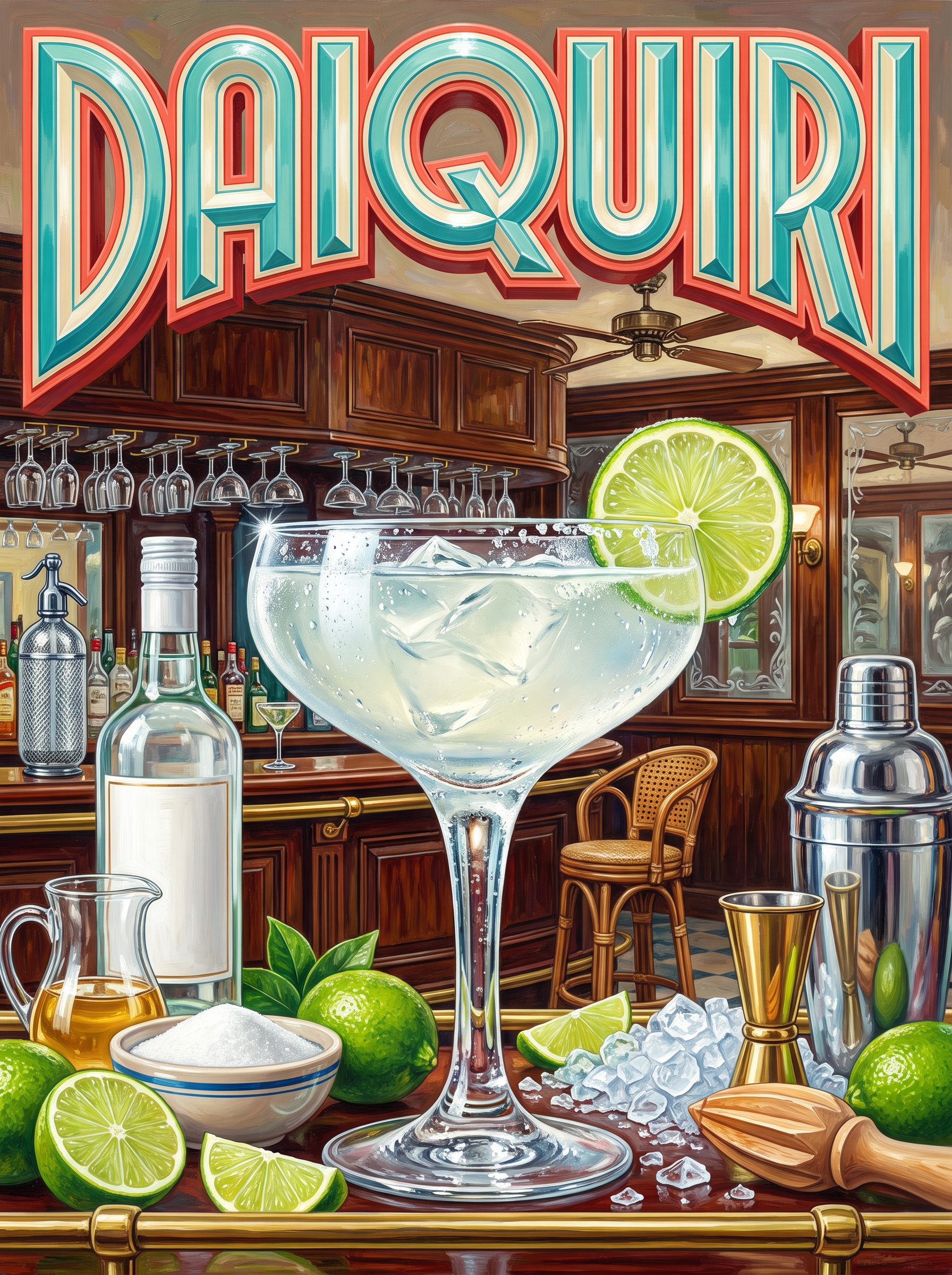 Daiquiri at the Mahogany Bar