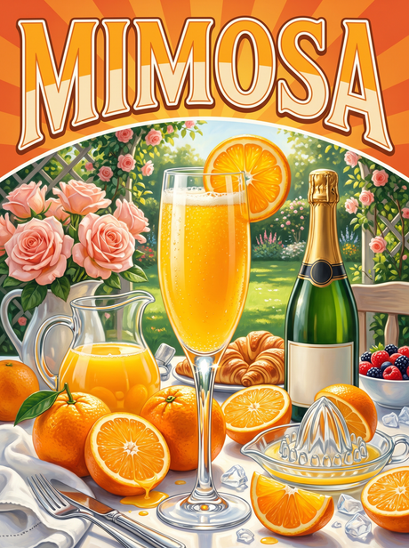 Mimosa in the Rose Garden