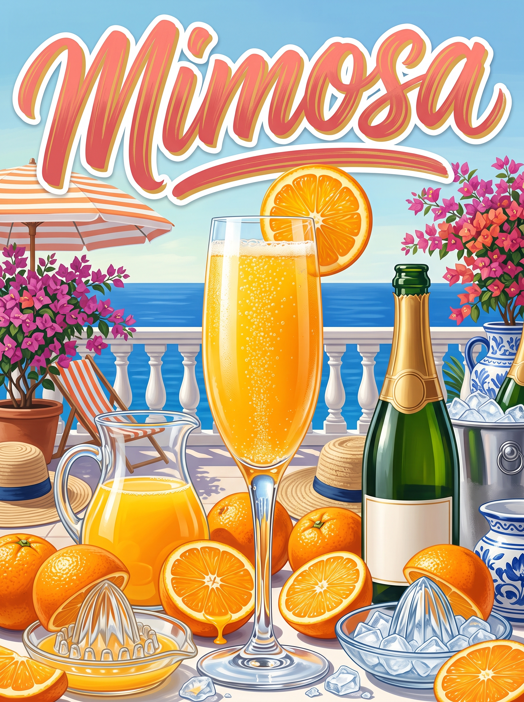 Mimosa on the Seaside Balcony