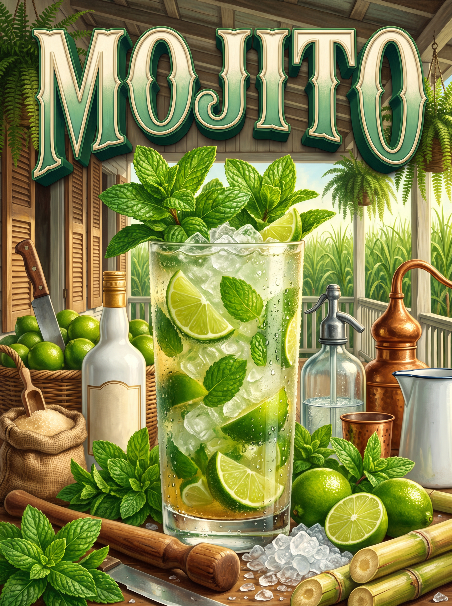 Mojito at the Sugarcane Mill