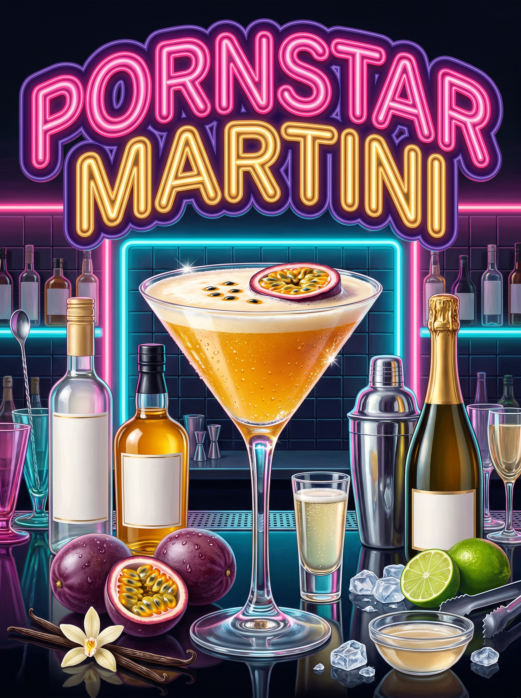 Pornstar Martini in Neon