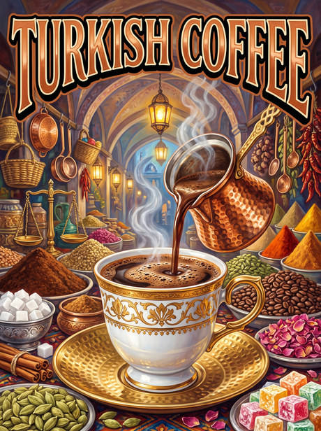 Turkish Coffee in the Bazaar