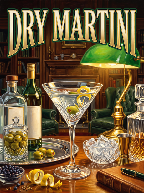 Dry Martini in the Study