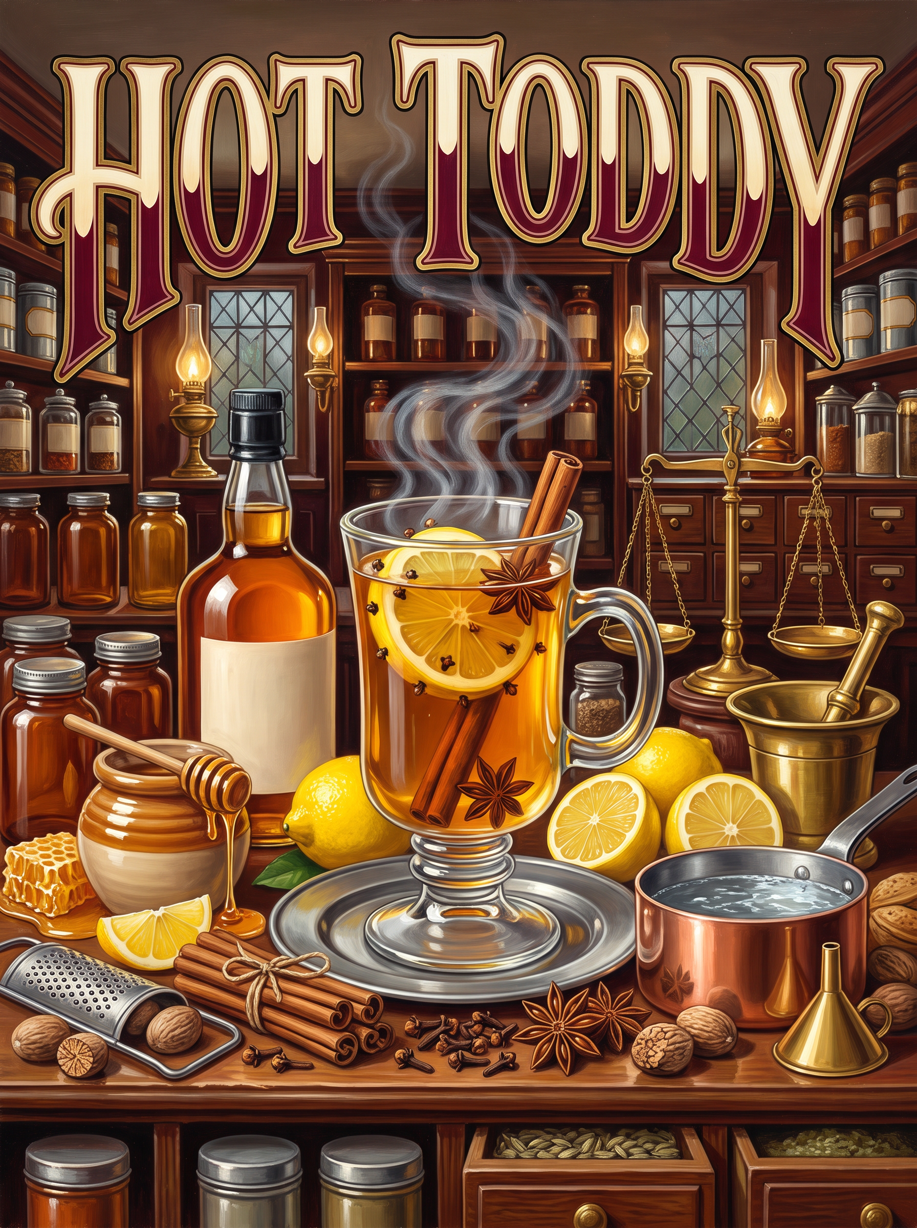 Hot Toddy at the Apothecary