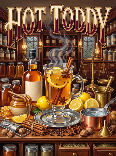 Hot Toddy at the Apothecary