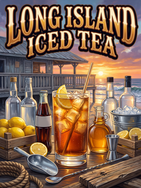 Long Island Iced Tea at Sunset