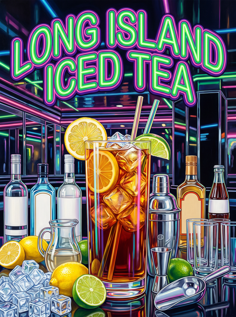 Long Island Iced Tea in Neon