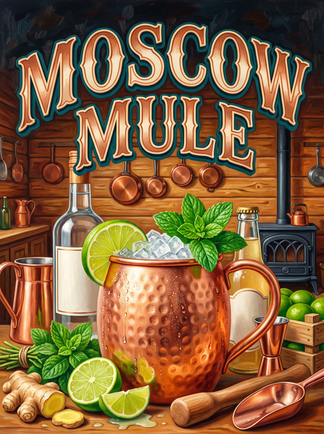 Moscow Mule by the Wood Stove