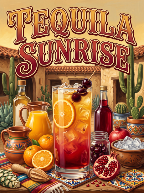 Tequila Sunrise at the Hacienda