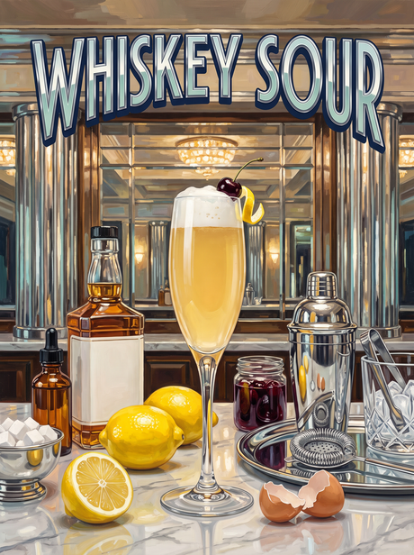 Whiskey Sour at the Deco Bar
