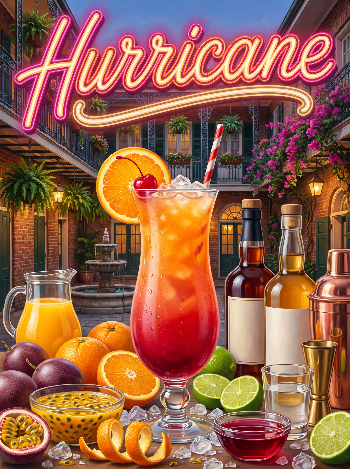 Hurricane in the French Quarter