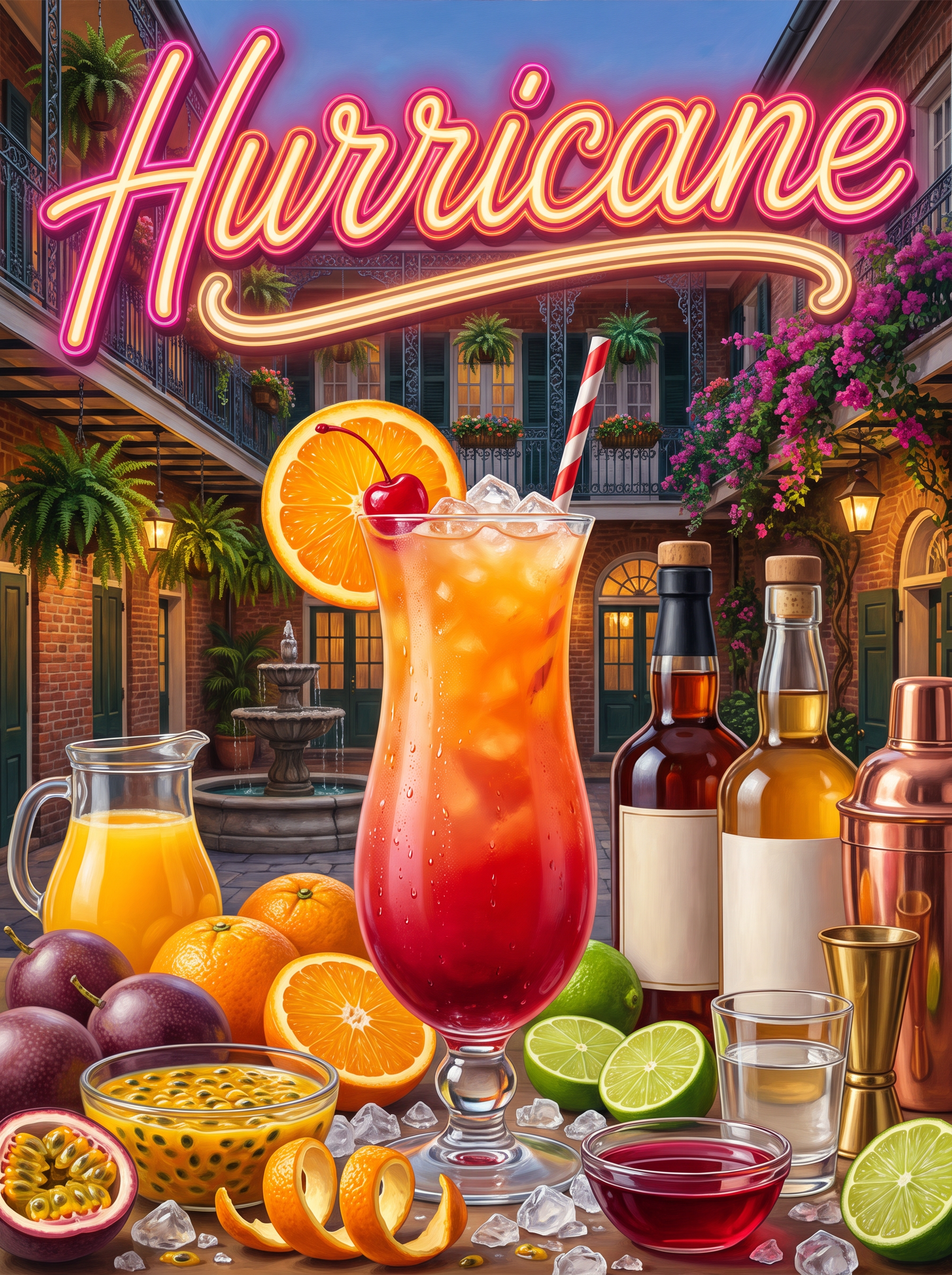 Hurricane in the French Quarter