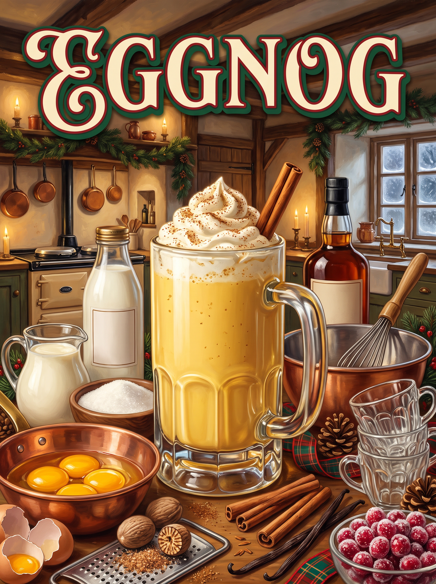 Eggnog in the Farmhouse Kitchen