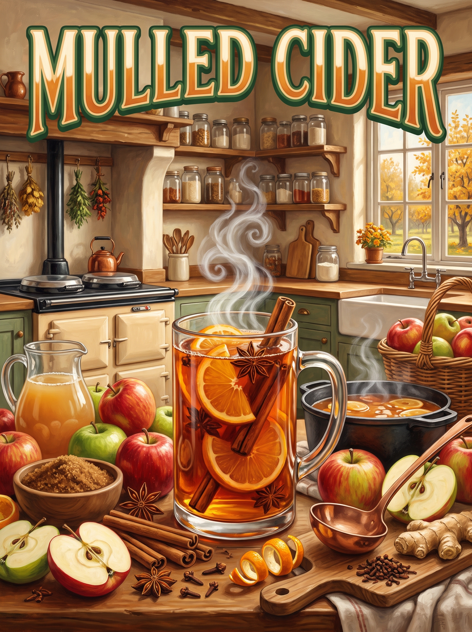 Mulled Cider in the Country Kitchen