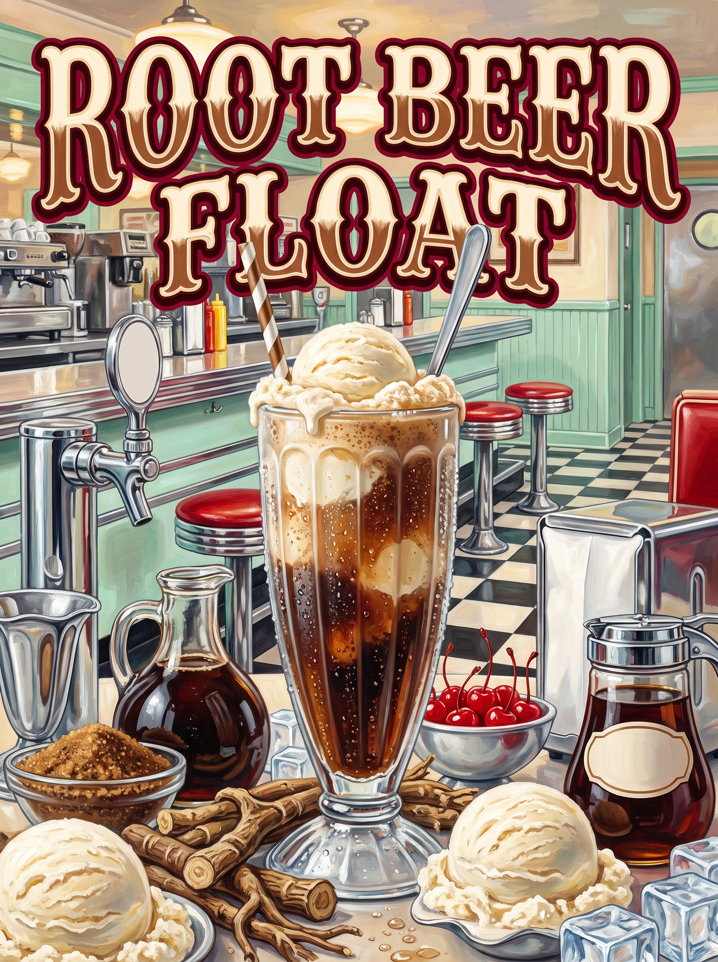 Root Beer Float at the Diner